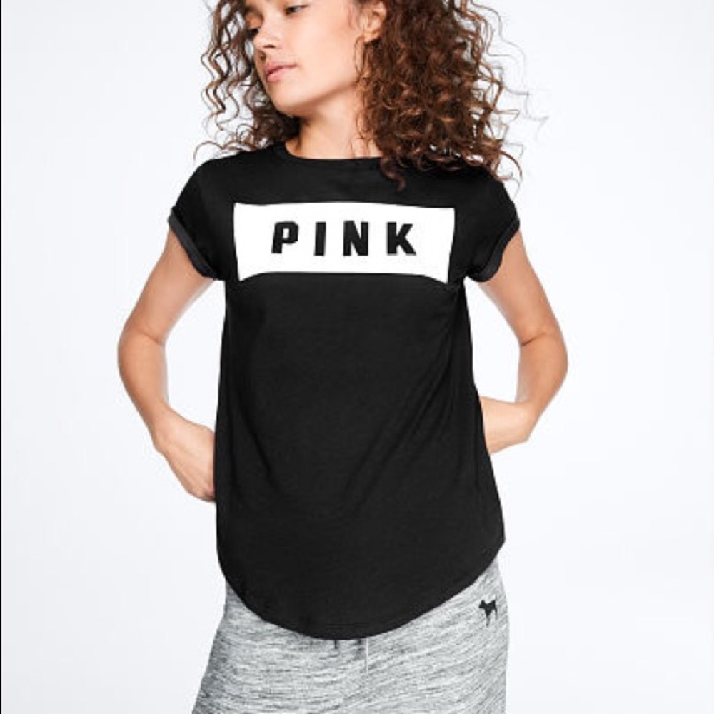 XS Black t shirt from Pink